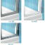 Шторка для ванны Ravak Chrome CVS1-80 L белый+ транспарент 7QL40100Z1
